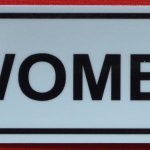 A black and white sticker for Treat Women Right with no underline.